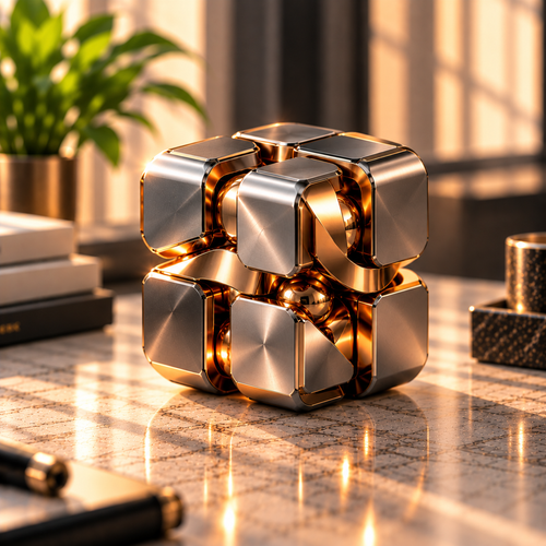 OIOTB Gravity Orbital Ring Kinetic Sculpture for Desk